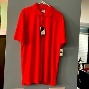 Men’s IZOD  golf shirt, XL , Hot Coral color